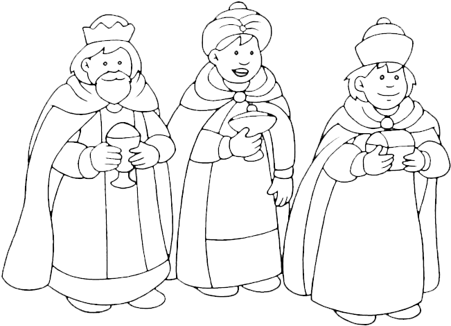 Reyes Magos - Reyes Magos Para Colorear (675x670), Png Download