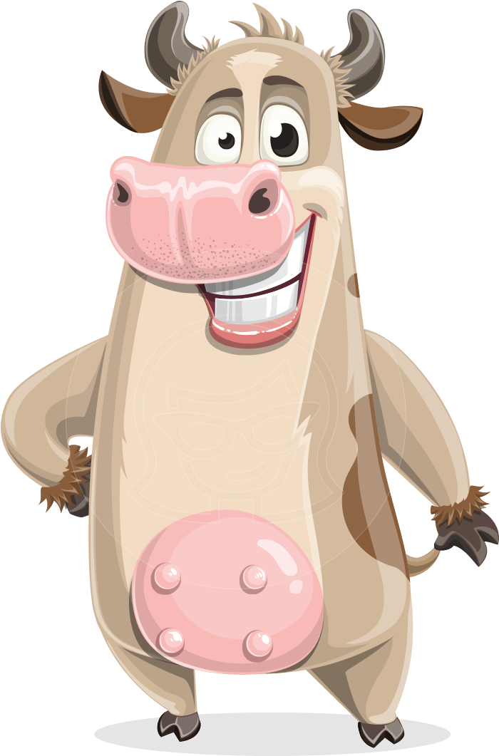 Cody The Active Cow - Cattle (957x1060), Png Download