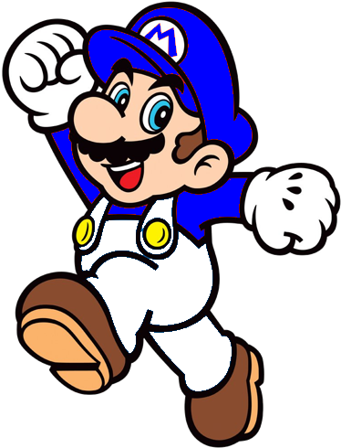 I Want To Submit 2 Characters Pepsiman Smg4 These 2 - Nintendo Super Mario Bros Mario Gym Bag Blue (accessories) (395x508), Png Download