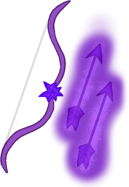 Clesta's Bow And Arrows - Sword (500x650), Png Download