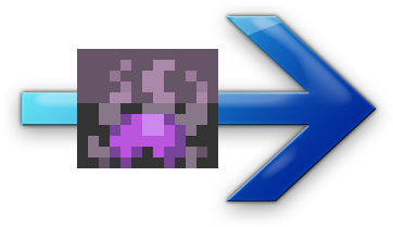 Dark Arrow - Blue Arrow Water Png (420x420), Png Download