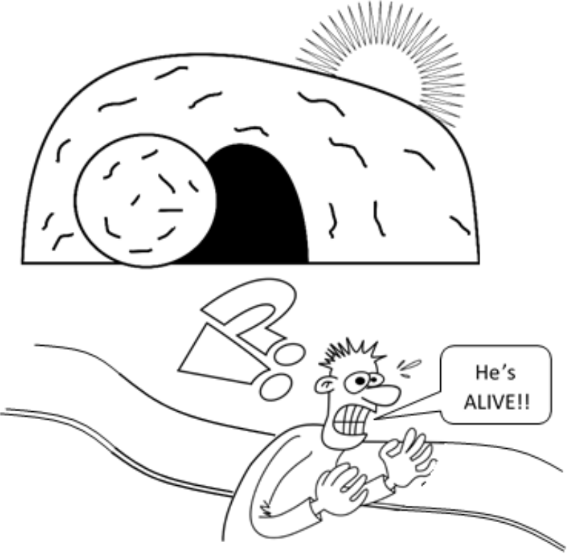 Medium Image - April Fools Jesus Is Alive (800x783), Png Download