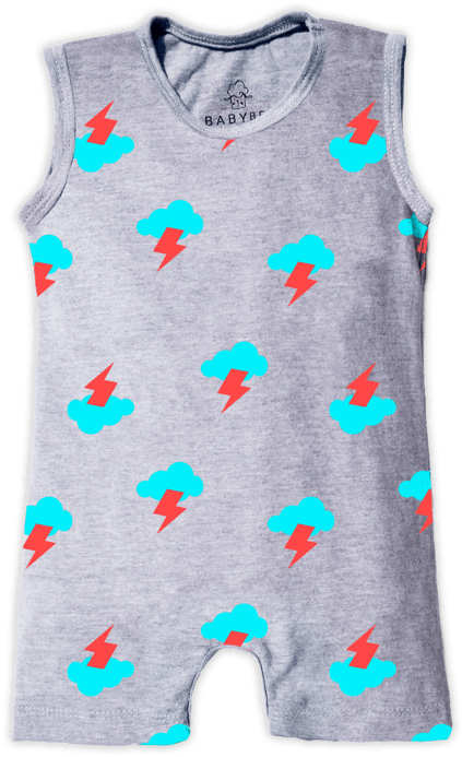 Macacão Regata Curto - Overall (640x815), Png Download