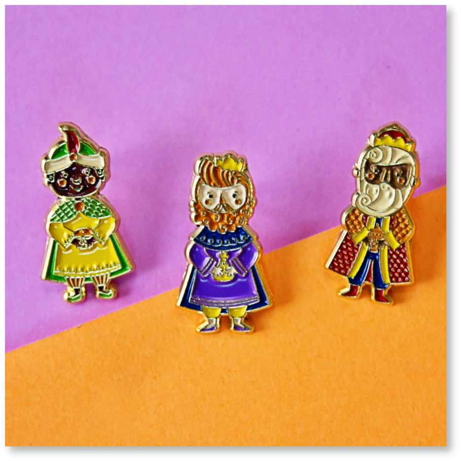 Reyes Magos Lil' Pins - Biblical Magi (1024x1024), Png Download