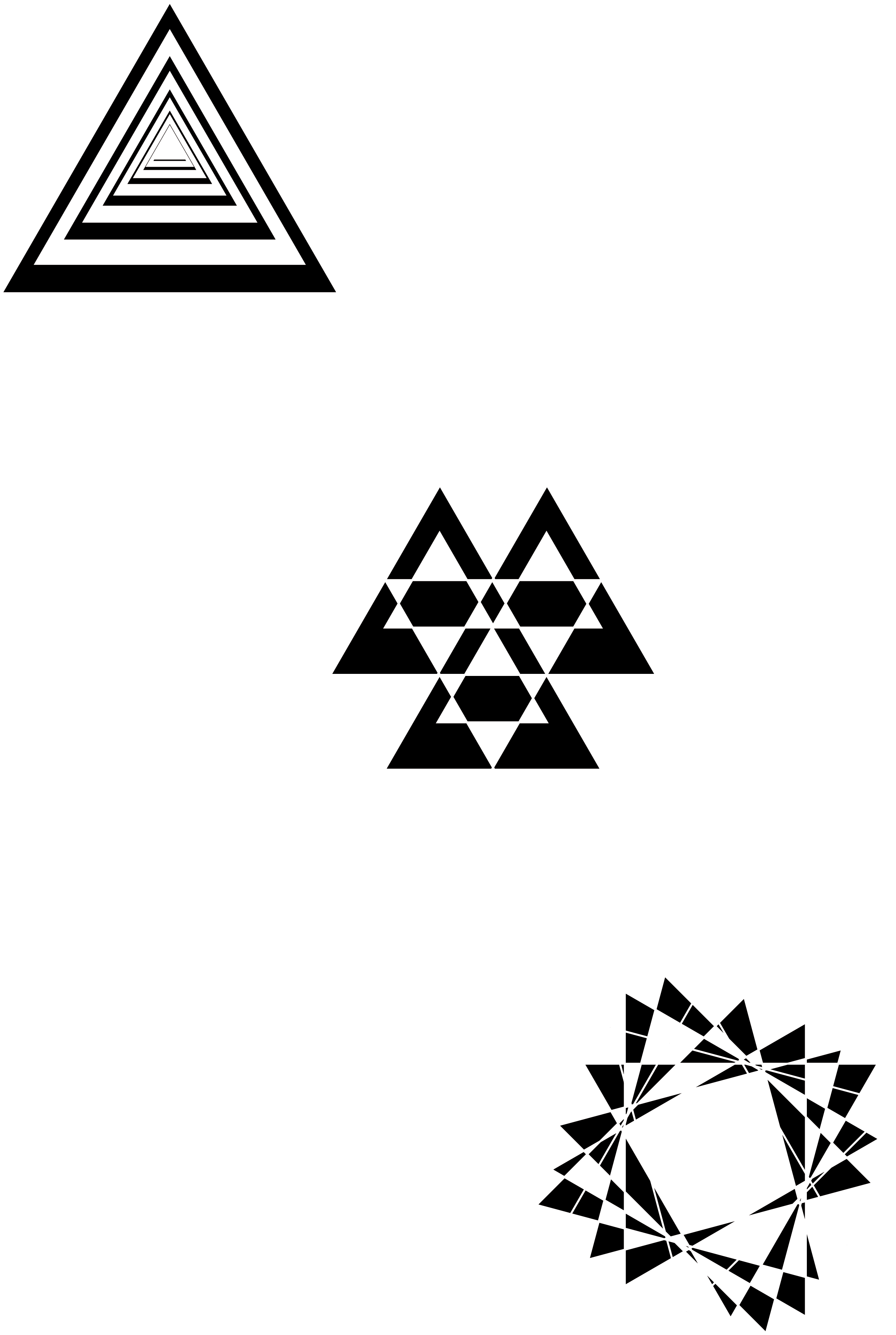 3 Triángulos Eduardo Antonio Hernandez Martín - Shape (2603x3877), Png Download