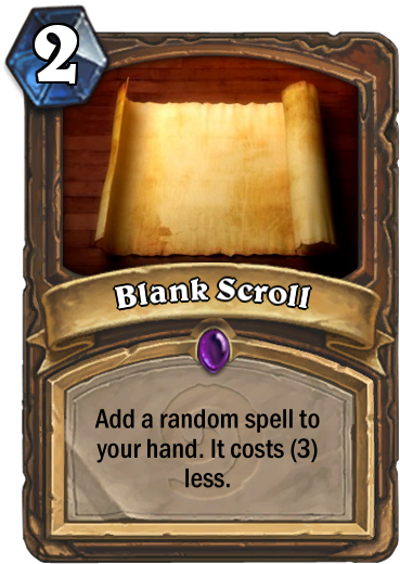 Forgotten Knowledge Blank Scroll - Hearthstone Un Goro Leaks (400x543), Png Download