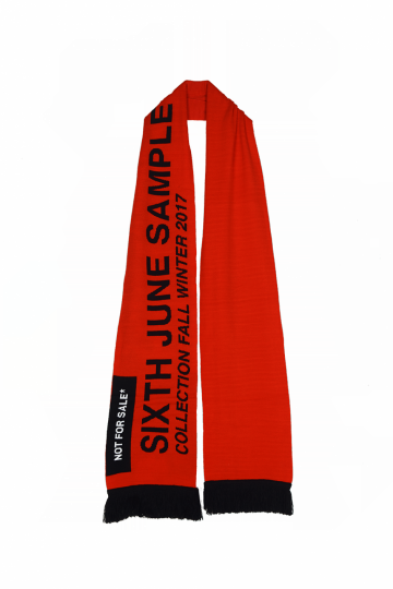 Sixth June Fall Winter 2017 Oversize Scarf Red - Winter (360x540), Png Download