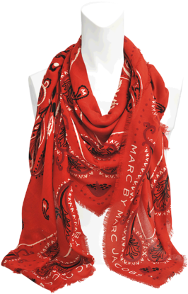 Marc By Marc Jacobs William Paisley Scarf - Scarf (470x470), Png Download