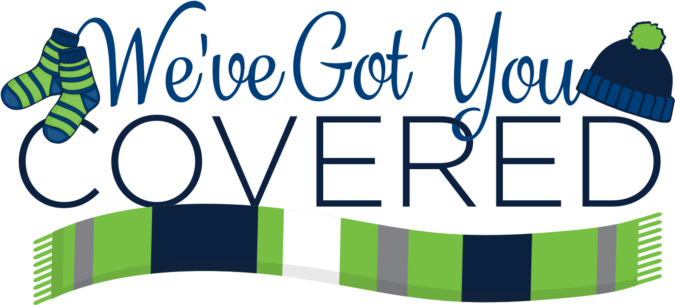 Scarf Clipart Winter Clothing Drive - Got You Covered Logo (1401x656), Png Download