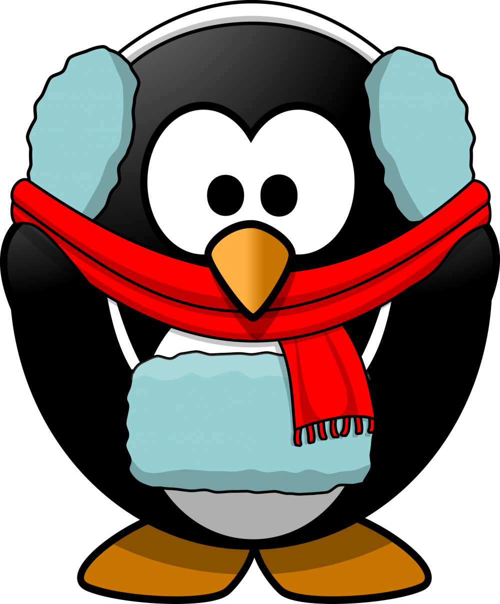 This Graphics Is Frozen Penguin About Evening ,snow,winter,svg,black - Cold Clipart (663x800), Png Download
