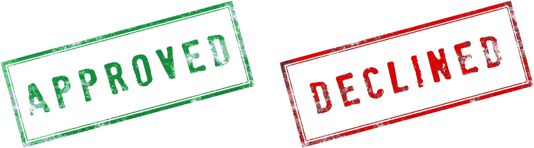 Approved / Declined Stamps - Approved Or Declined (1920x655), Png Download