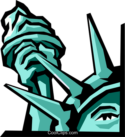 Statue Of Liberty (437x480), Png Download
