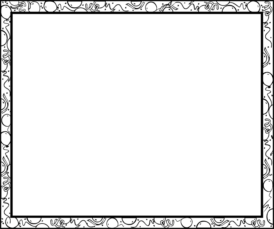 15 Frames And Borders Black White Png For Free On - Border Clip Art (958x800), Png Download