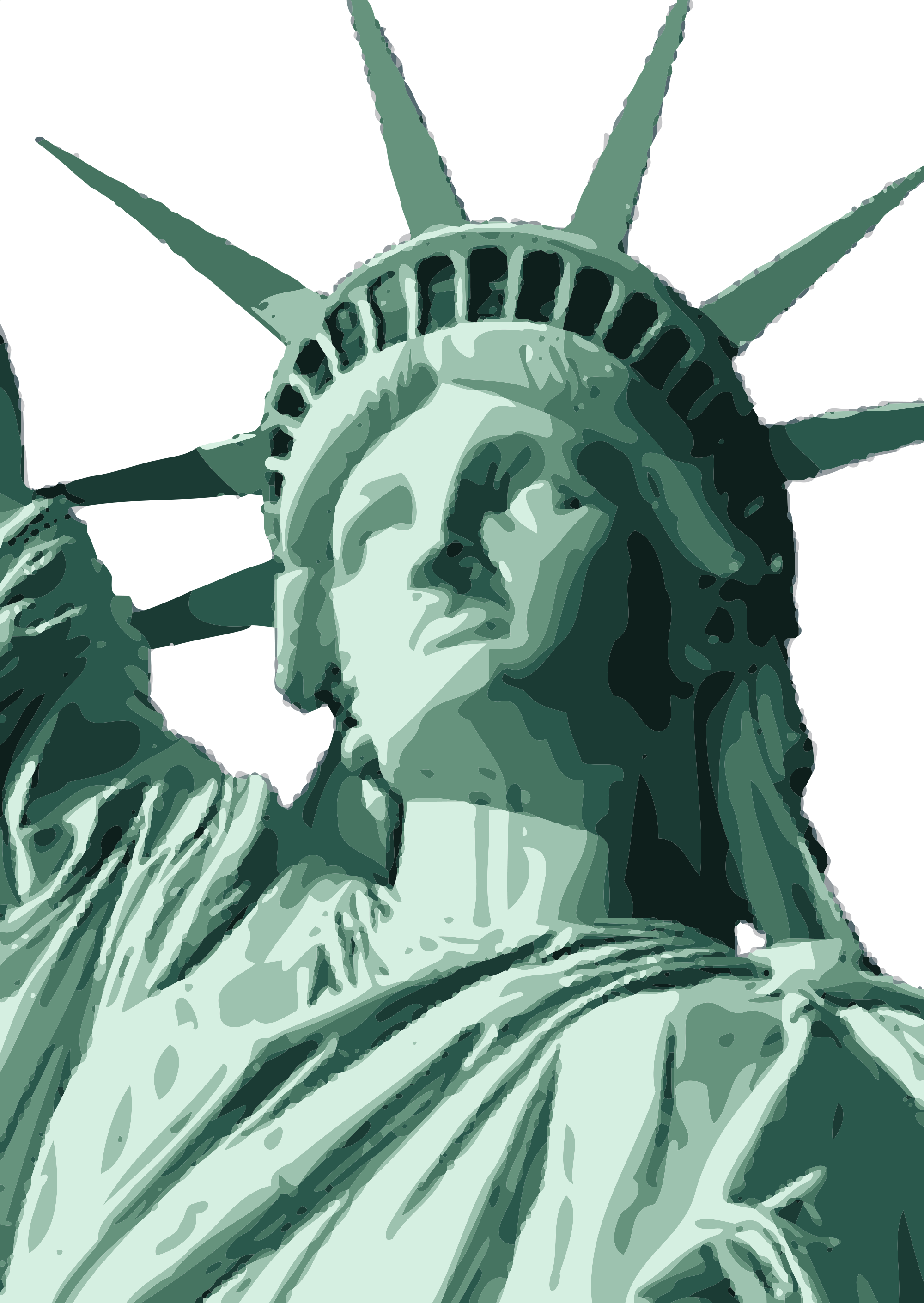 Open - Statue Of Liberty (2000x2822), Png Download