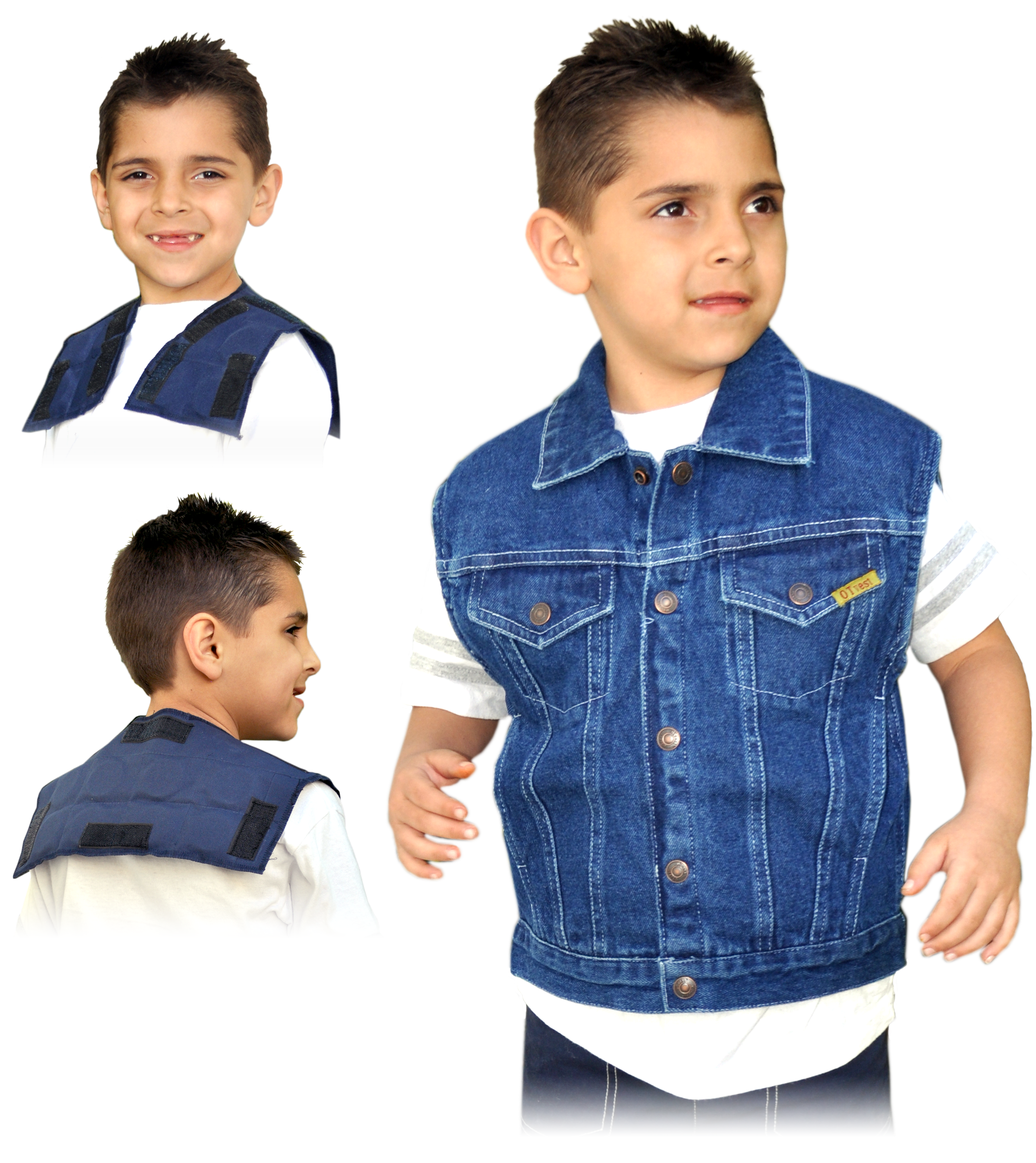 Ot Vest - Ot Vest On-task Weighted Vest, Multiple Sizes, Denim, (2328x2828), Png Download