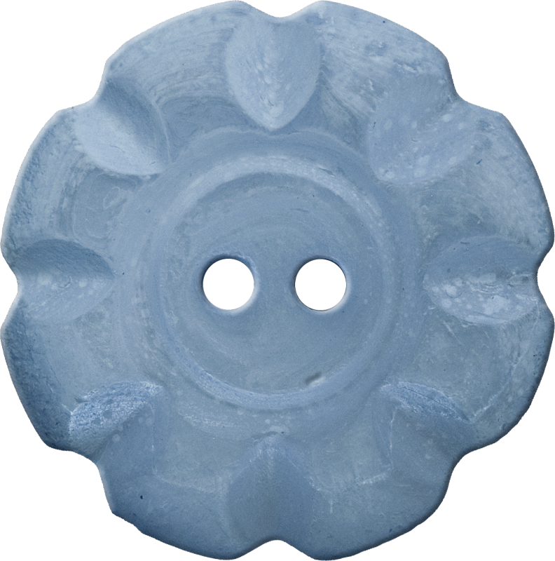 Button With Scalloped Border, Blue - Tropical Fish Wallpaper Border (792x800), Png Download