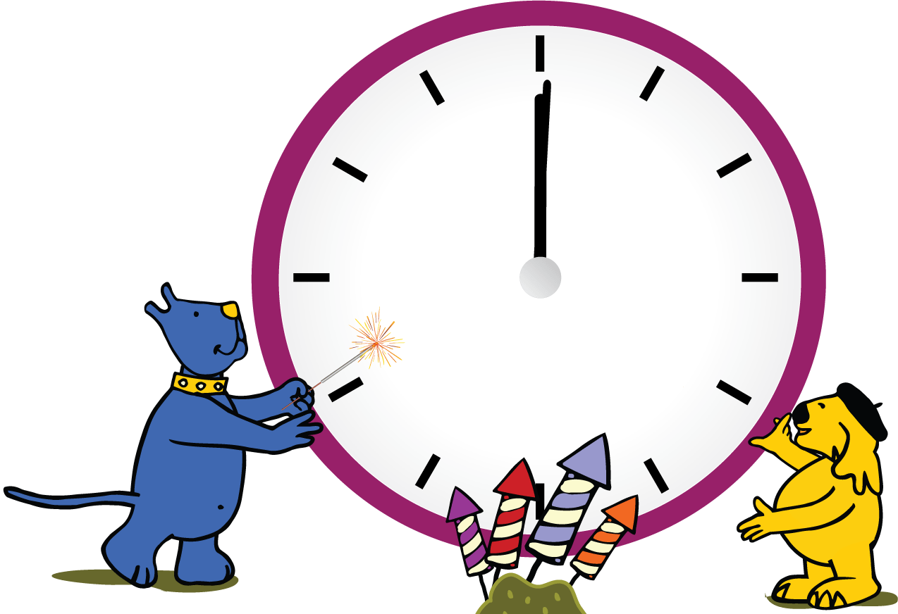 Clock - Simple Clock Face (1274x872), Png Download