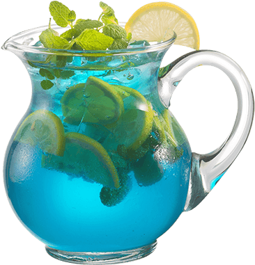 Blue Sky Tok Tok - Blue Lemonade In A Pitcher (848x380), Png Download