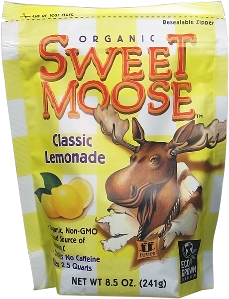 Funfresh Foods Organic Lemonade Bag-8 - Funfresh Organic Sweet Moose Lemonade - 8.5 Oz Pouch (650x650), Png Download