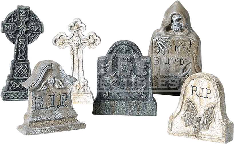 Halloween Village Accessories By Department - Department 56 Halloween Tombstones 53065 Set Of 6 (850x850), Png Download
