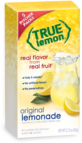 True Lemon Original Lemonade Box Original Lemonade - True Lemon Original Lemonade (350x500), Png Download
