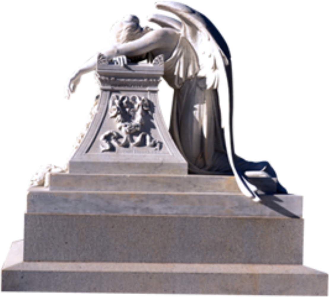 Tombstones / Funeral Cover - Statue (1200x1150), Png Download