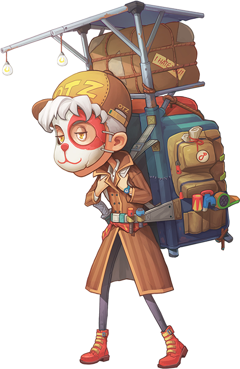 Mysterious Man-concept - My Time At Portia Mysterious Man (526x794), Png Download