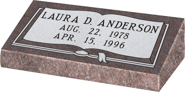 Picture - Bevel Grave Markers (600x304), Png Download