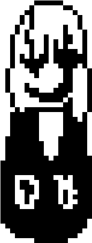 Mystery Man - Gaster Pixel Art (290x550), Png Download