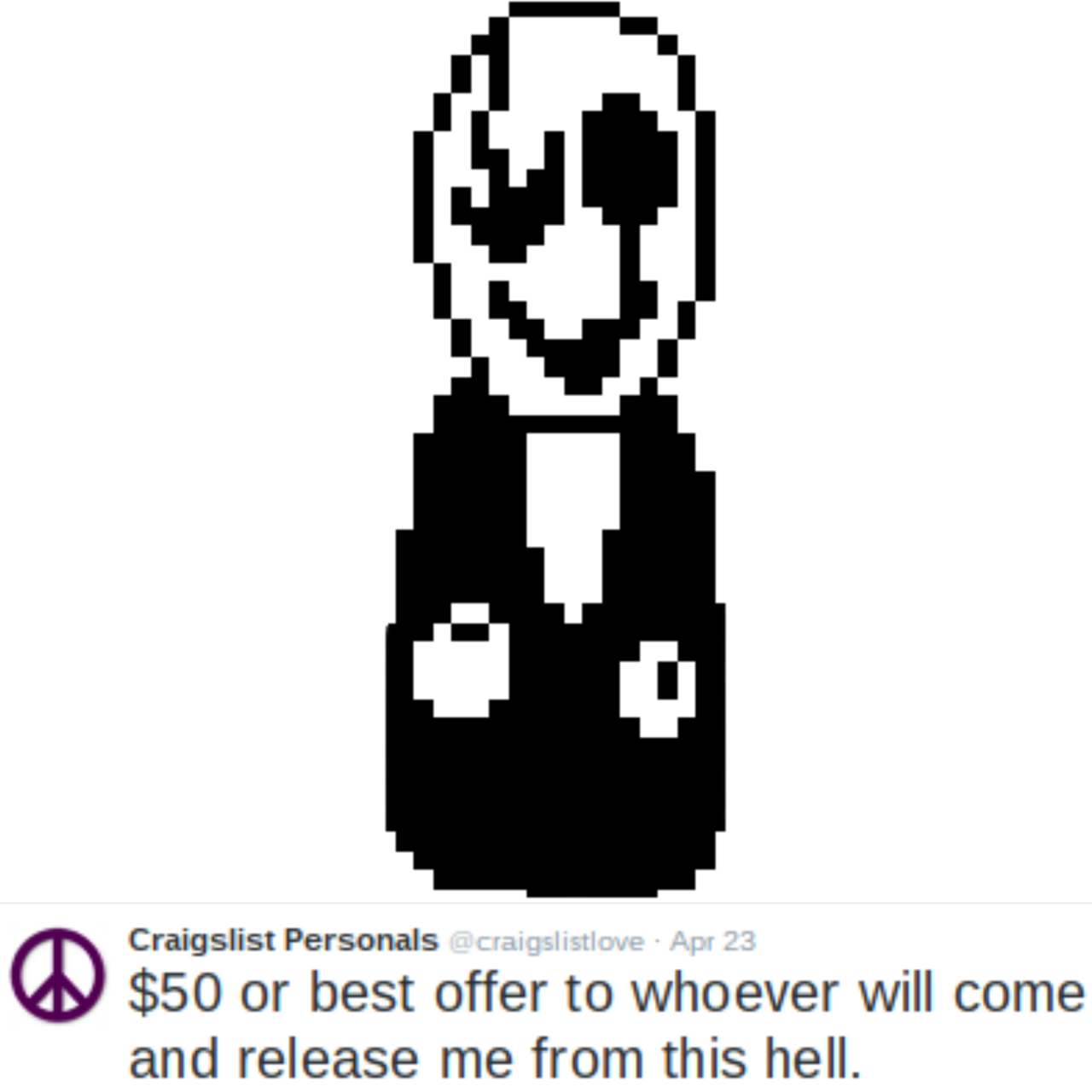 Mystery Man Gaster Wd Gaster Dr Gaster Undertale Ut - Gaster Pixel Art (1280x1280), Png Download