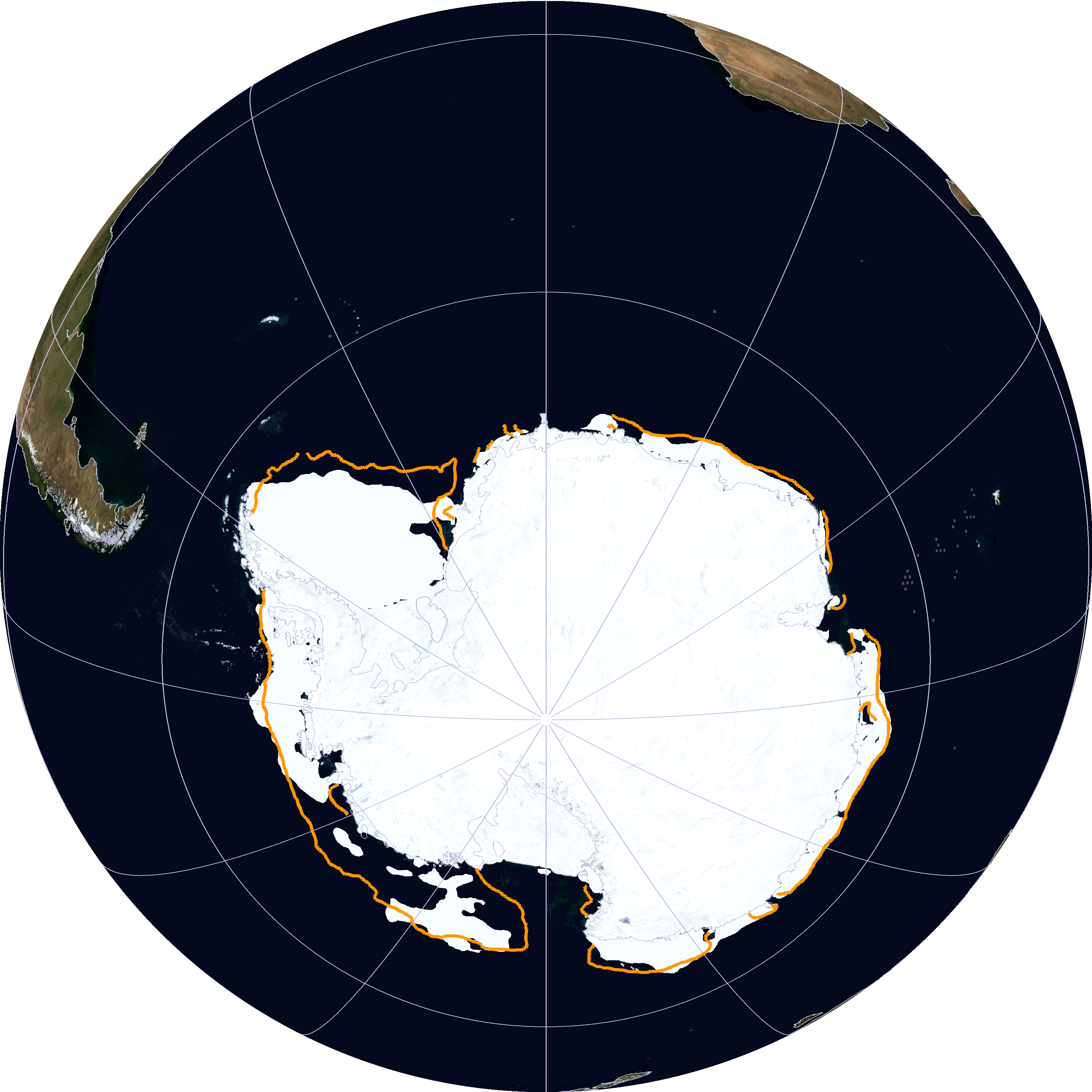 National Snow & Ice Data Center Click The Pic To View - Antarctica (3200x3200), Png Download