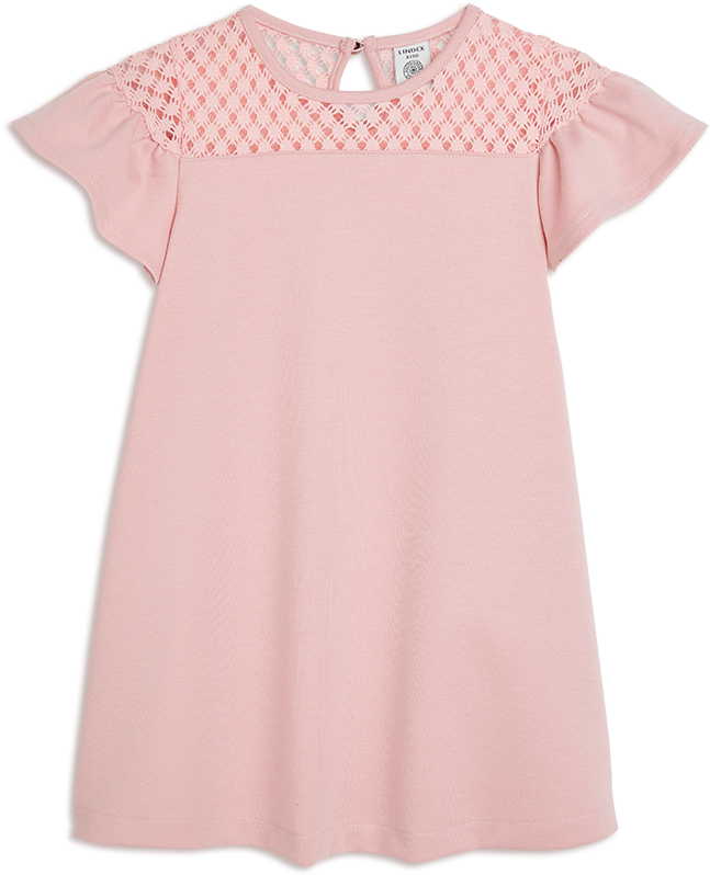 Dress With Lace Pink - Pattern (888x888), Png Download