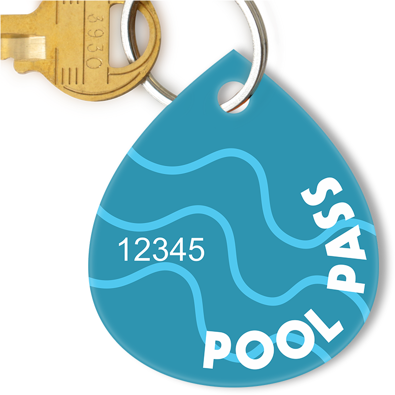 Pool Passes In Water Drop Shape, Blue Swirls - Water (800x800), Png Download