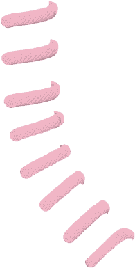 130 Pink 102 Black Lace - Artificial Nails (1024x768), Png Download