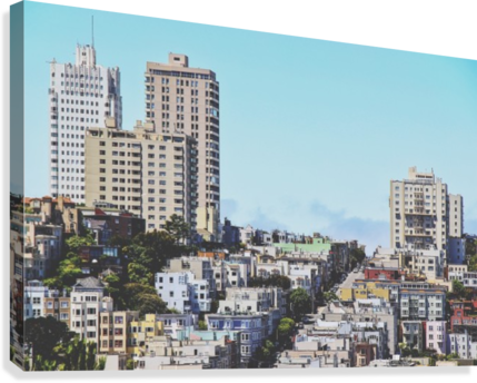 Road In The City At San Francisco, California, Usa - California (429x344), Png Download