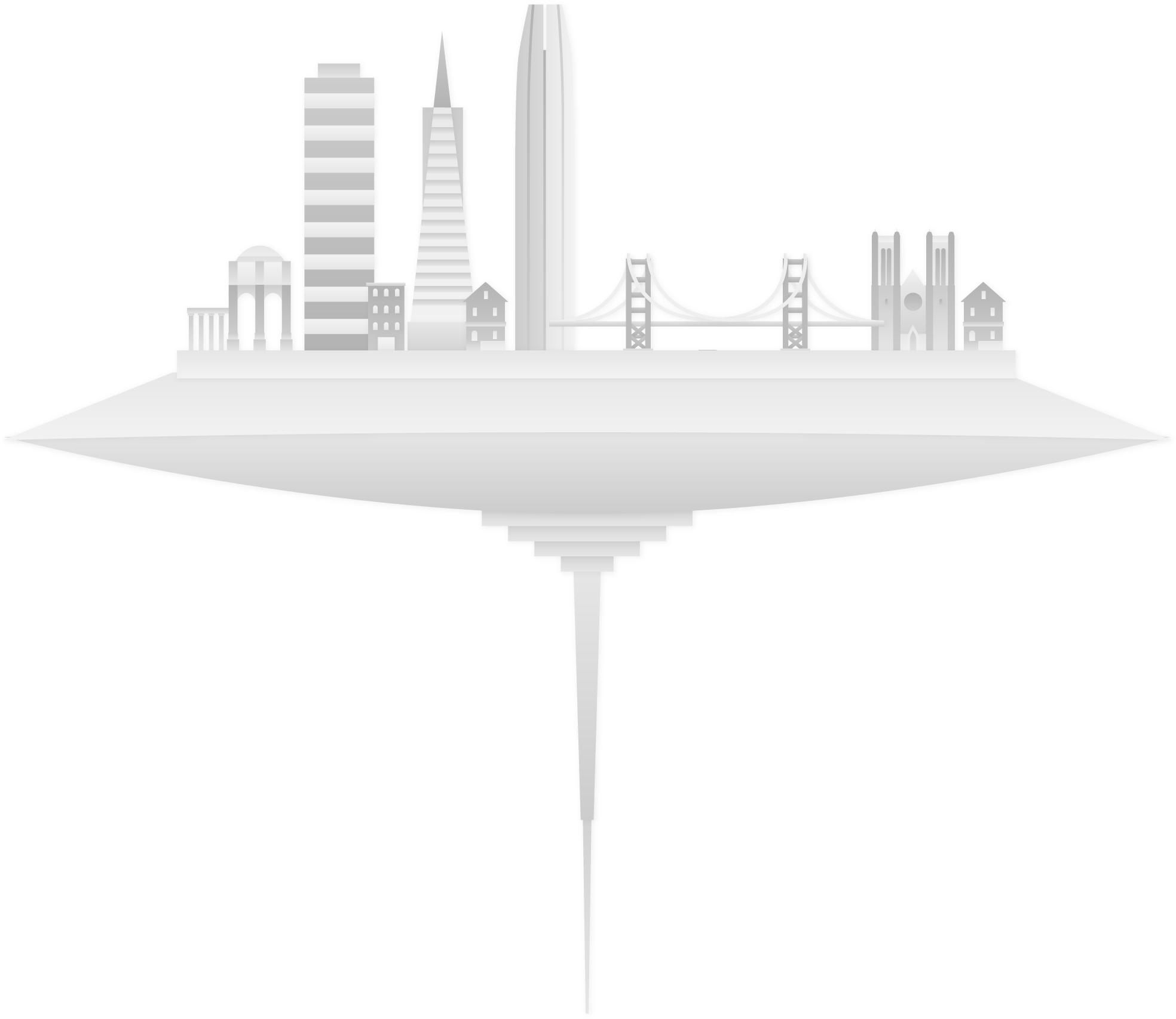 The Force Is Strong In San Francisco - Light (1979x1802), Png Download