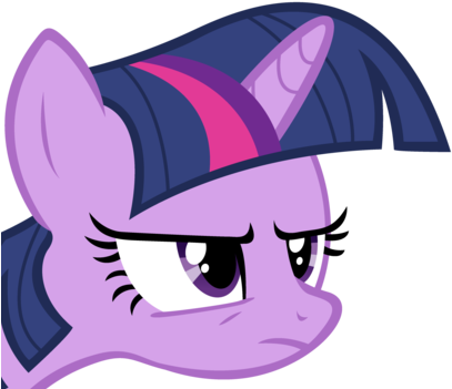 Unamused Twilight Sparkle Vector By Nanolotl-d4yod7n - Twilight Sparkle Annoyed (413x352), Png Download