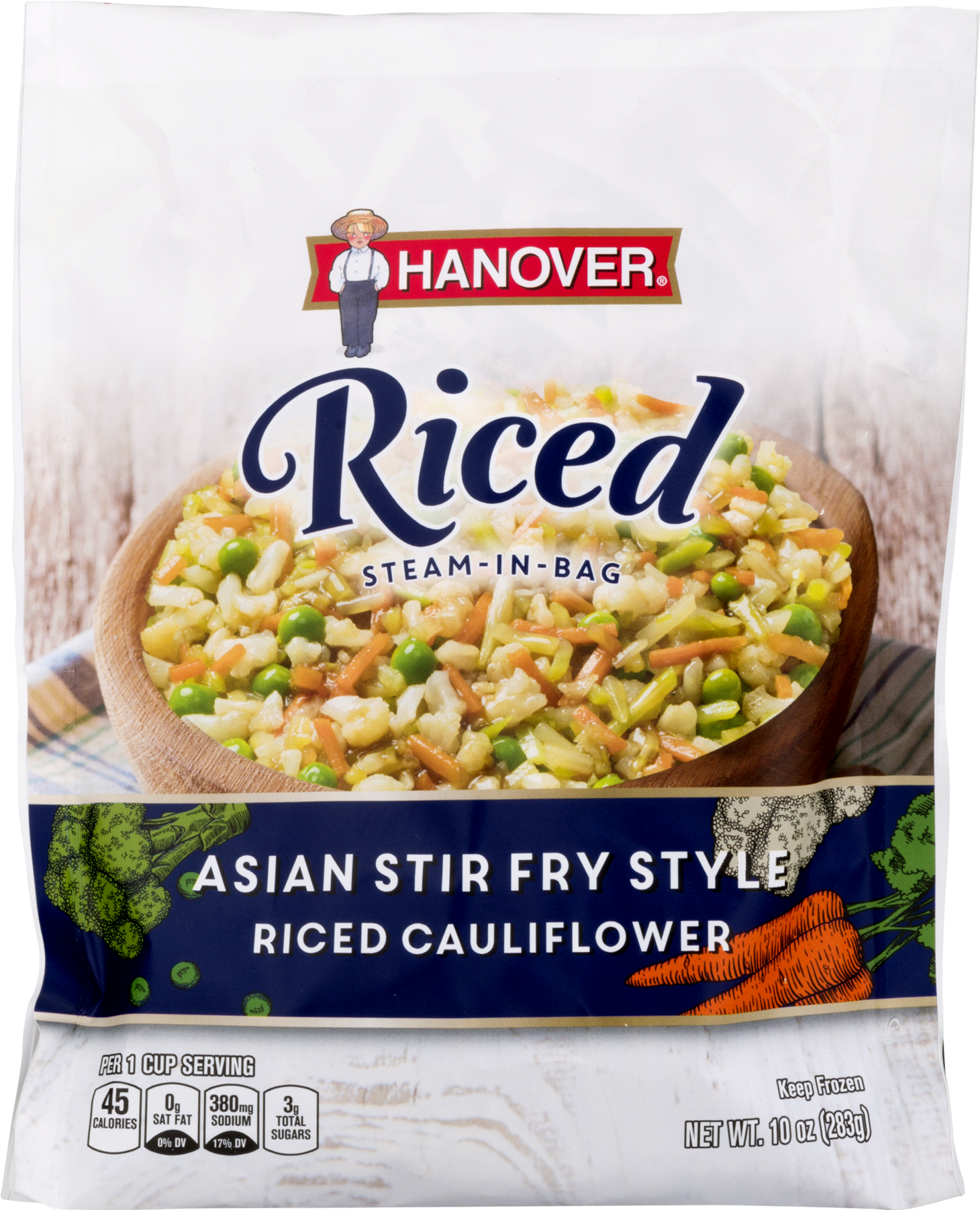 Hanover Riced Asian Stir Fry Style Riced Cauliflower, - Hanover Asian Style Riced Cauliflower (1800x1800), Png Download