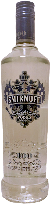 Smirnoff Vodka Smirnoff 100 Proof - Smirnoff (450x800), Png Download