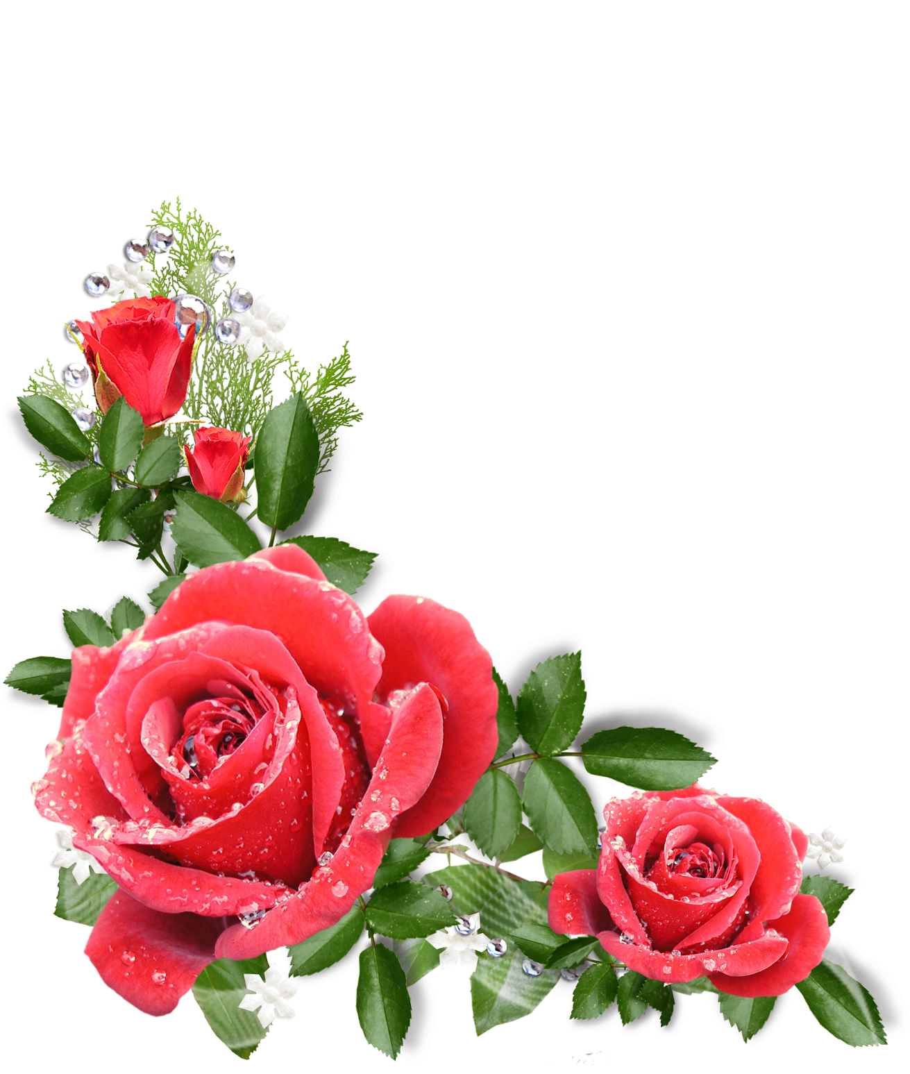 Esquineros Vectores De Flores - Fiancee Valentine Card - Musical Notes With Love (1420x1600), Png Download