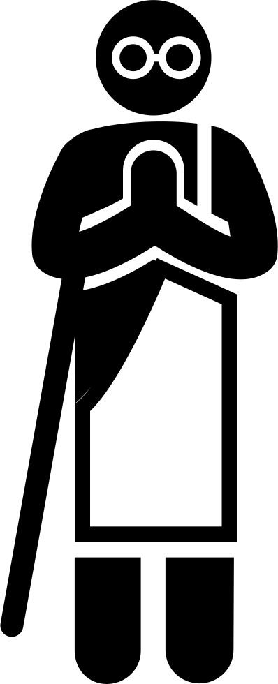 Mahatma Gandhi Comments - Peace (398x980), Png Download