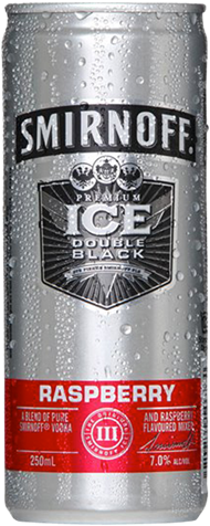 Picture Of Smirnoff 7% Raspberry 12 Pack Cans - Smirnoff 7% Double Black Raspberry 12x250ml (550x550), Png Download