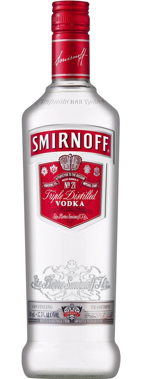 Smirnoff Vodka 700ml - Smirnoff Red Label Vodka (750x1225), Png Download
