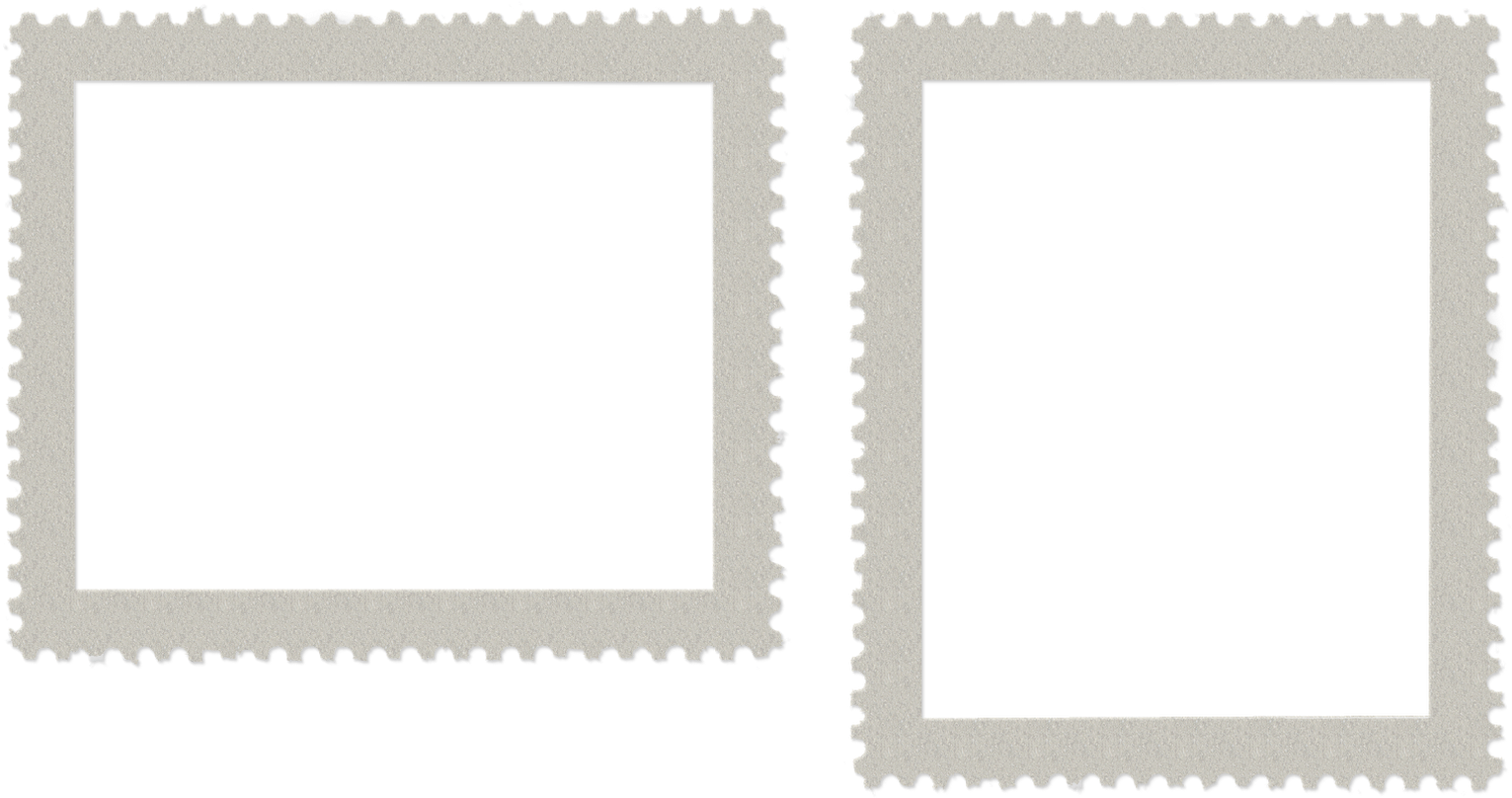 Postage Stamp Border Dirty - Beige (1600x911), Png Download