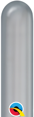 260q Qualatex Chrome Silver Latex Balloons 100ct - Balloon (386x386), Png Download