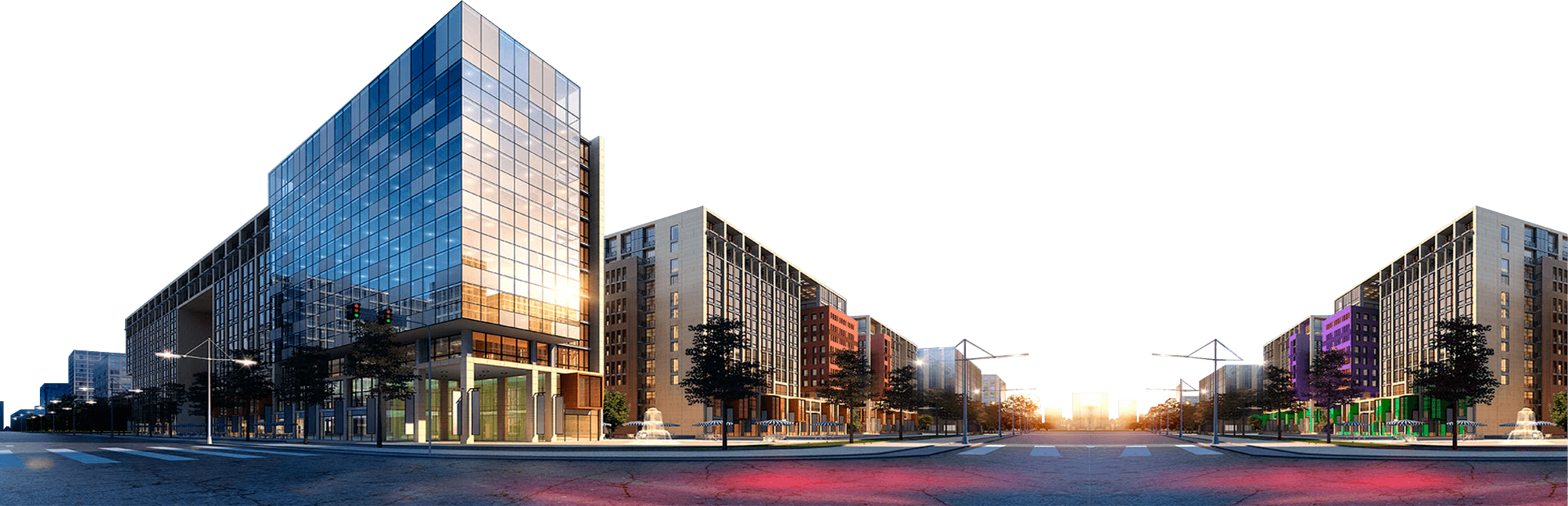 Mantenimiento A Estructuras Informaticas De Empresa - Commercial Building (2005x647), Png Download