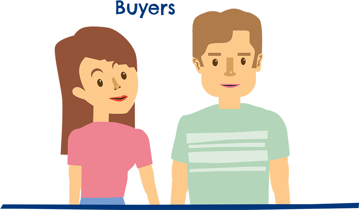 Cartoon Man And Woman With Text Overhead That Reads - Cartoon (1170x700), Png Download