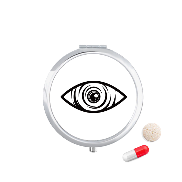 Black Decoration Eye Vector Pattern Travel Pocket Pill - Pharmaceutical Drug (600x600), Png Download