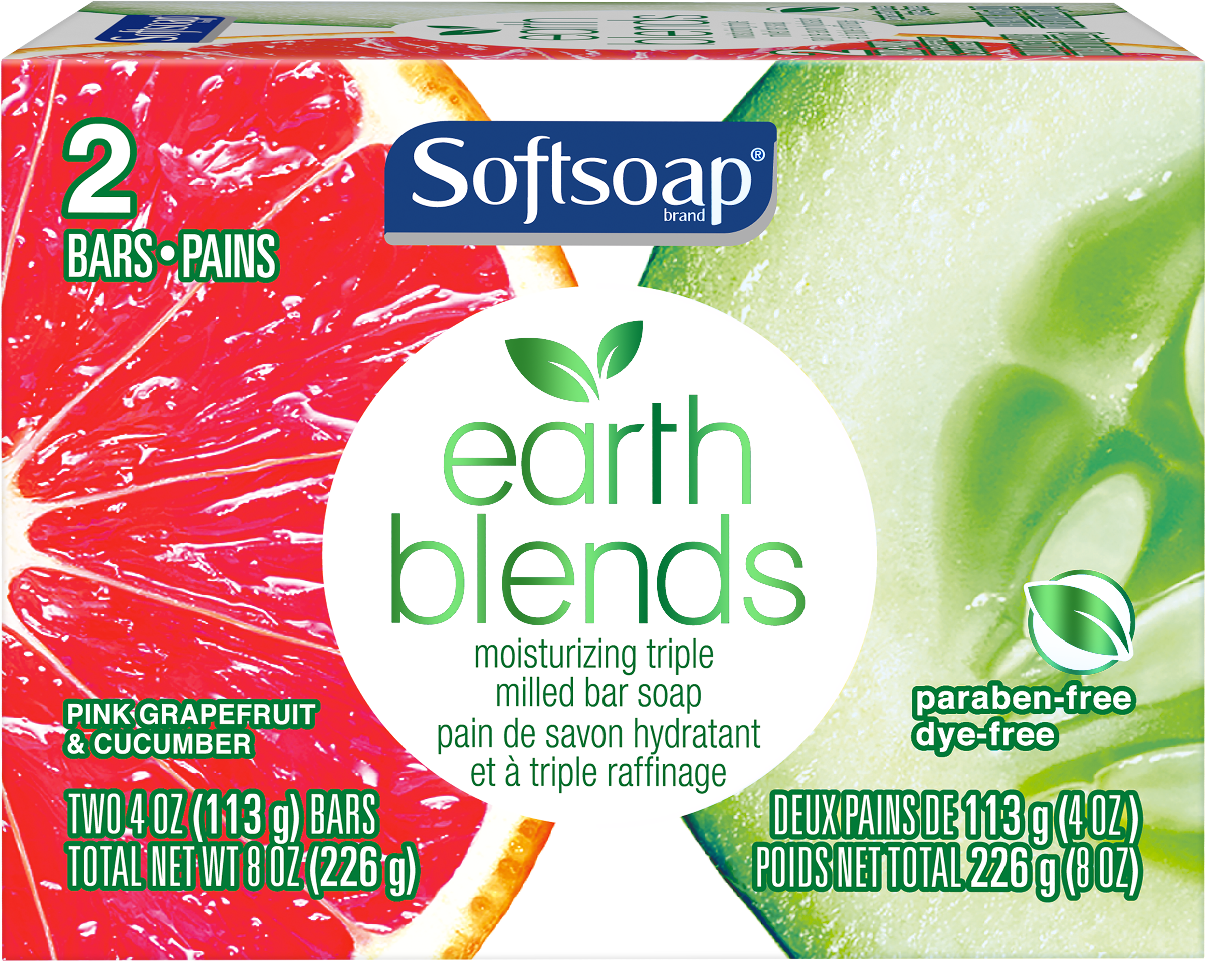 Softsoap Earth Blends Bar Soap, Pink Grapefruit & Cucumber, - Softsoap Moisturizing Hand Soap With Aloe, Refill, (2500x2500), Png Download