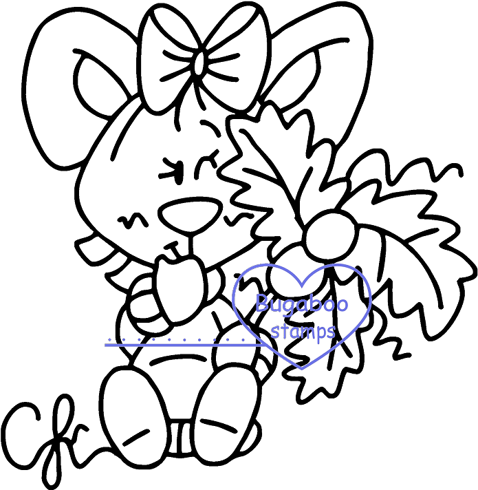 Christmas Mouse - Mistletoe - Christmas Day (710x750), Png Download